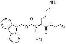 N2-[(9H-Fluoren-9-ylmethoxy)carbonyl]-L-lysine 2-propenyl ester monohydrochloride molecular structure (CAS 815619-80-8)