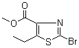 2-溴-5-乙基噻唑-4-羧酸甲酯分子结构 (CAS 81569-46-2)