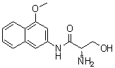 (2S)-2-Amino-3-hydroxy-N-(4-methoxy-2-naphthalenyl)propanamide molecular structure (CAS 81607-67-2)
