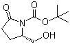 tert-Butyl (2S)-2-(hydroxymethyl)-5-oxopyrrolidine-1-carboxylate molecular structure (CAS 81658-25-5)