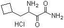 3-Amino-4-cyclobutyl-2-oxobutanamide hydrochloride molecular structure (CAS 817169-86-1)