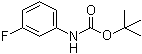 3-氟苯基氨基甲酸叔丁基酯分子结构 (CAS 81740-18-3)