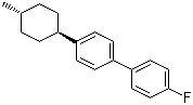 反式-4-氟-4'-(4-甲基环己基)-1,1'-联苯分子结构 (CAS 81793-56-8)