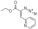 Ethyl 2-azido-3-(pyridin-2-yl)acrylate molecular structure (CAS 81803-59-0)