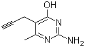 4-Methyl-6-hydroxy-5-(2-propynyl)-2-pyrimidinamine molecular structure (CAS 81887-01-6)