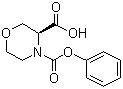 structure of CAS# 819078-65-4, (S)-4-Cbz-Morpholine-3-carboxylic acid