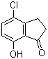 结构式 CAS# 81945-10-0, 4-氯-7-羟基茚满-1-酮; 4-氯-2,3-二氢-7-羟基-1-茚酮