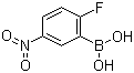 结构式 CAS# 819849-20-2, 2-氟-5-硝基苯硼酸