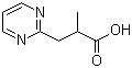 2-Methyl-3-pyrimidin-2-ylpropionic acid molecular structure (CAS 819850-14-1)