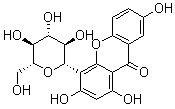 4-beta-D-Glucopyranosyl-1,3,7-trihydroxy-9H-xanthen-9-one molecular structure (CAS 81991-99-3)