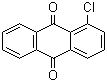 structure of CAS# 82-44-0, 1-Chloro anthraquinone;1-Chloroanthraquinone; 1-Chloro-9,10-anthracenedione