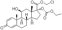 Loteprednol etabonate molecular structure (CAS 82034-46-6)