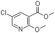 Methyl 5-chloro-2-methoxynicotinate molecular structure (CAS 82060-51-3)
