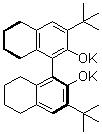 (1S)-3,3'-Bis(1,1-dimethylethyl)-5,5',6,6',7,7',8,8'-octahydro[1,1'-binaphthalene]-2,2'-diol dipotassium salt molecular structure (CAS 821793-28-6)
