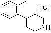 结构式 CAS# 82212-02-0, 4-(2-甲基苯基)哌啶盐酸盐