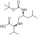 Boc-Leucine-psi[CH2NH]-(R)-valine molecular structure (CAS 82252-39-9)