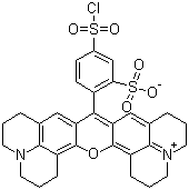structure of CAS# 82354-19-6, Sulforhodamine 101 sulfonyl chloride