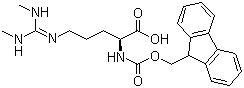 N5-[Bis(methylamino)methylene]-N2-[(9H-fluoren-9-ylmethoxy)carbonyl]-L-ornithine molecular structure (CAS 823780-66-1)