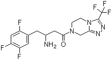 7-[1-Oxo-3-amino-4-(2,4,5-trifluorophenyl)butyl]-3-(trifluoromethyl)-5,6,7,8-tetrahydro-1,2,4-triazolo[4,3-a]pyrazine molecular structure (CAS 823817-56-7)