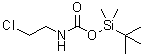(2-氯乙基)氨基甲酸(叔丁基)二甲基硅烷基酯分子结构 (CAS 82475-65-8)