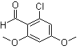 2-Chloro-4,6-dimethoxybenzaldehyde molecular structure (CAS 82477-61-0)