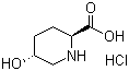 结构式 CAS# 824943-40-0, (2S,5R)-5-羟基-2-哌啶甲酸盐酸盐