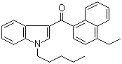 4-Ethylnaphthalen-1-yl(1-pentylindol-3-yl)methanone molecular structure (CAS 824959-81-1)