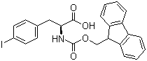 结构式 CAS# 82565-68-2, Fmoc-L-4-碘苯丙氨酸; N-芴甲氧羰基-L-4-碘苯丙氨酸