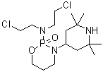 N,N-二(2-氯乙基)四氢-3-(2,2,6,6-四甲基-4-哌啶基)-2H-1,3,2-氧杂氮杂磷杂苯-2-胺 2-氧化物分子结构 (CAS 82576-63-4)