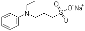 N-Ethyl-N-(3-sulfopropyl)aniline sodium salt molecular structure (CAS 82611-85-6)