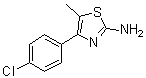 2-氨基-4-(4-氯苯基)-5-甲基噻唑分子结构 (CAS 82632-77-7)
