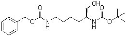Benzyl [(5S)-5-[[(tert-butyloxy)carbonyl]amino]-6-hydroxyhexyl]carbamate molecular structure (CAS 82689-20-1)
