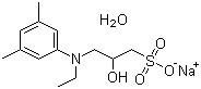N-Ethyl-N-(2-hydroxy-3-sulfopropyl)-3,5-dimethylaniline sodium salt monohydrate molecular structure (CAS 82692-97-5)