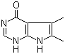5,6-二甲基-7H-吡咯并[2,3-d]嘧啶-4(3H)-酮分子结构 (CAS 82703-35-3)