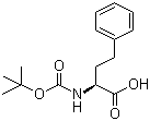 Boc-D-高苯丙氨酸分子结构 (CAS 82732-07-8)