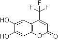 结构式 CAS# 82747-36-2, 6,7-二羟基-4-(三氟甲基)-2H-1-苯并吡喃-2-酮