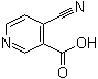 4-Cyano-3-pyridinecarboxylic acid molecular structure (CAS 827616-51-3)