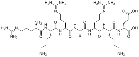 精氨酰-赖氨酰-精氨酰-丙氨酰-精氨酰-赖氨酰-谷氨酰分子结构 (CAS 82801-73-8)