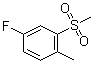 4-Fluoro-1-methyl-2-(methylsulfonyl)benzene molecular structure (CAS 828270-66-2)