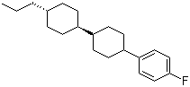 structure of CAS# 82832-27-7, trans,trans-4-(4-Fluorophenyl)-4'-propylbicyclohexyl