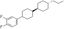 反,反-4-(3,4-二氟苯基)-4''-丙基双环己烷分子结构 (CAS 82832-57-3)