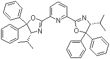 2,6-Bis[(4R)-4,5-dihydro-4-(1-methylethyl)-5,5-diphenyl-2-oxazolyl]pyridine molecular structure (CAS 828918-24-7)