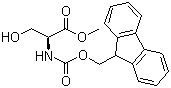结构式 CAS# 82911-78-2, Fmoc-L-丝氨酸甲酯; N-芴甲氧羰基-L-丝氨酸甲酯