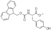 N-[芴甲氧羰基]-L-酪氨酸甲酯分子结构 (CAS 82911-79-3)
