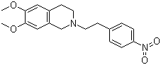 1,2,3,4-四氢-6,7-二甲氧基-2-[2-(4-硝基苯基)乙基]异喹啉分子结构 (CAS 82925-01-7)