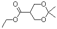 structure of CAS# 82962-54-7, 2,2-Dimethyl-[1,3]dioxane-5-carboxylic acid ethyl ester