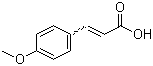 结构式 CAS# 830-09-1, 4-甲氧基肉桂酸; 对甲氧基肉桂酸