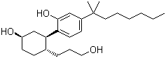 5-(1,1-二甲基庚基)-2-[5-羟基-2-(3-羟基丙基)环己基]苯酚分子结构 (CAS 83002-04-4)
