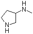 structure of CAS# 83030-08-4, 3-(Methylamino)pyrrolidine