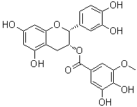 表儿茶素 3-O-(3-O-甲基)没食子酸酯分子结构 (CAS 83104-86-3)